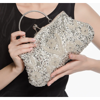 New Fashion Retro Women Evening Bags Beaded Ladies Clutch Purse Shoulder Chain Wedding Party Handbags Bags Purses and Handbags