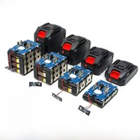Turmera 18V 21V Screwdriver Battery Case 5X 10X 15X 20X 18650 Holder 5S 50A Max.100A BMS Weld Nickel for Replace Electric Drill