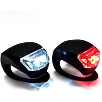 AliExpress cycle zone 2 PCS Silicone Bicycle Front Rear Light Set Night Riding Safety Warning Taillight Easy to Install Flashlight Headlight Tail Lamp