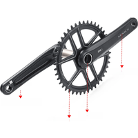 AliExpress SENICX PR3 Gravel Bike Crankset 40T/42T/44T chainring 165mm 170mm 175mm Crank 10/11S Speed 24MM