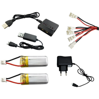 Original 3.7V 180mAh Lipo Battery And Charger For A20 A20W Four-axis Drone RC Quadcopter Spare Parts For A20 A20W Drone Battery