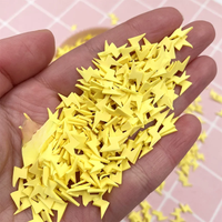20g/lot Yellow Lightning Polymer Slices Hot Clay Sprinkles for Slime Filling DIY Shaker Cards Decoration Nail Arts Crafts 5mm