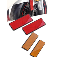 AliExpress perfeclan 2pcs Motorcycle Red Rectangle Reflectors Universal for Motorcycle ATV Dirt Bike Scooter Plastic Reflectors