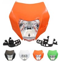 AliExpress PowerMotor Motorcycle Headlight Plate for KTM Universal Mask SXF EXC XCF 150 250 350 450 Headlamp Supermotor Motocross Dirt Pit Bike Enduro