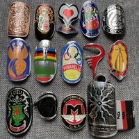 AliExpress 2x vintage classic Bike Head Badge Aluminum Decals Stickers For MTB BMX Folding Bicycle Frame Cycling Accessories emblem