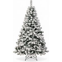 Artificial Christmas Tree with Snow, Pinecones, and Berries