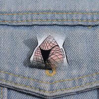 THICK THIGHS AND VIBES Enamel Pins Custom Black Stockings Brooches Lapel Badges Punk Jewelry Gift for Friends