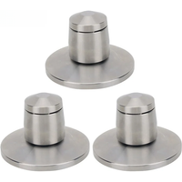 TZT 3PCS/4PCS Speaker Spikes Feet Speaker Isolation Spikes (without/with Base) Shock Absorption for Speakers
