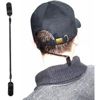 Black Retainer Hat Clip for Fishing Apparel Keeper Holder and Coiled Cord Retainers Hat Clip Fishing Apparel Cord