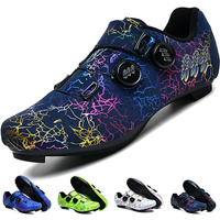 AliExpress NONE New Professional Cycling Shoes Men Locking Booster Shoes Breathable Double Knob Buckle Women SPD Hard-Soled Road Cycling Shoes