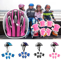 AliExpress BraceTop 7Pcs/Set Kids Knee Pads and Elbow Pads Guards Protective Gear Set Safety Gear for Roller Skates Cycling Bike Skateboard Sports