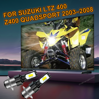 6000k CANbus Motorcycle 80W LED Headlight Bulbs Accessories For Suzuki LTZ 400 Z400 QUADSPORT 2003 2004 2005 2006 2007 2008