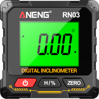 ANENG RN02/RN03 Laser Digital Inclinometer, 4-sided Magnetic Rechargeable Angle Measuring Instrument, 360° Rotation Measurement