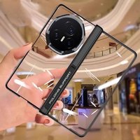 Magnetic Folding Electroplating Phantom Clear Phone Case for Honor Magic V3 Transparent Full Protective Cover