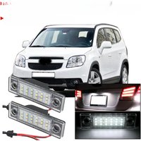 2Pcs Canbus Error Free Led Bulbs Number License Plate Light Car LED Lamp For Chevrolet Orlando 2012 2013 2014 Car Styling