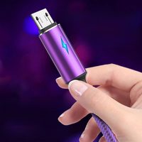 3A Fast Charging USB Micro Cable Data Cable Charger Cord for Samsung Xiaomi Phone Accessories LED Indicator Usb Cable