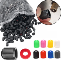 AliExpress NONE Car Tire Valve Stem Caps Plastic Tyre Valve Dust Caps Universal Wheel Stem Covers for Auto Bicycle Bike Motorcycle Car Accessory