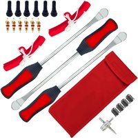 AliExpress NONE Motorcycle Bicycle Tire Changing Levers Repair Tool Set Tire Spoon Lever Tire Protector Valve Cap Valve Cores For Bike Motorcycl