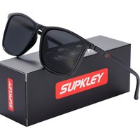 SUPKLEY Sport-polarisierte Sonnenbrille für Herren und Damen, Sonnenbrille mit UVA- und B-Schutz, Komfort-Brillenzubehör