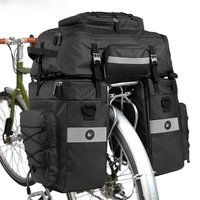 AliExpress Rhinowalk Bike Pannier Bag 65L Big Capacity Bicycle Double Side Bag 3 In 1 Waterproof Cycling Rear Seat Luggage With Raincover