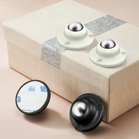 KAK 4PCS Self-Adhesive Caster Wheels 100KG Heavy Duty Stainless Steel Universal Pulley 360° Rotation Furniture Cabinet Rollers