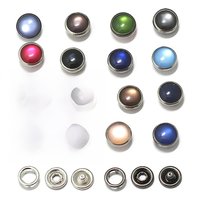 20 Sets Pearlescent Copper Material Snap Fastener Combination Five-Claw Snap Fastener Jeans Button One-Piece Pants Snap Button