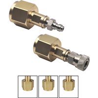 Soda Water Accessories Tank CO2 Cylinder Thread Size with W21.8-14 CGA320 G3/4 8mm Quick Disconnection Nipple Copper Material