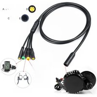 AliExpress NONE Ebike Motor Cables For Bafang Wiring Ebike Parts Accessories For 1T4 Cable Harness Mid-Drive Motor Kits Higo BBS01 BBS02 BBSHD