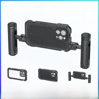 SmallRig Mobile Video Cage for iPhone 16 Pro for iPhone 16 Pro Max for Video Recording/YouTube/Shooting, w Rotatable Side Handle