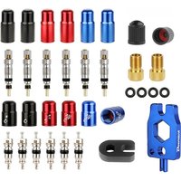 AliExpress DEEMOUNT Brass Presta Valve Core Set W/ Aluminum Remover N Rubber O-ring Optional MTB Road Bike Tubeless Tire Replacements Parts