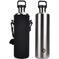 AliExpress FEIJIAN Stainless Steel Water Bottle Portable Cycling Sports Bottle Leakproof BPA Free Capacity With Bottle Bag