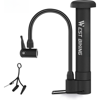 AliExpress West Biking WEST BIKING MTB Bicycle Pump 80 PSI Bike Manual Air Pump Balloon Tire Inflator Schrader Valve Floor Pump Cycling Accesories
