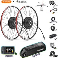 Bafang 48V 500W 750W Nabenmotor V-Bremse 20inch 26" 27.5" 700C Radnabenmotor Kit E-Bike Umbausatz Vorder- und Hinterradantrieb Motor Mit Akku-Pack 48V20Ah 16AH 30AH für Elektrofahrrad komplett Umbau