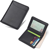 Men Wallet Short Skin Wallets Purses PU Leather Money Clips Thin Wallet For Men Purses