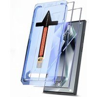 2 Pack for Samsung Galaxy S25 Ultra S24 Tempered Glass Screen Protector Auto Dust-Elimination Installation Bubble Free HD Clear