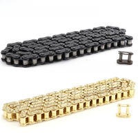 AliExpress NONE Motorcycle 428 Chain 102L/104L/108/140 Links Fit for 50cc-250cc ATV Quad Pit Dirt Bike Go Kart Metal Motorcycle Parts Black/gold