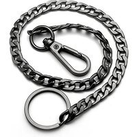 42cm Long Metal Keychain Wallet Belt Chain Punk Rock Trousers Trendy Pants Jeans Hip Hop Jewelry Men's Key Ring Chain