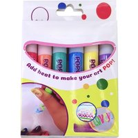 6Pcs/Set Heated Expands Watercolor Marker Pen Creative Colour Puffy Drawing Pens for Child Greeting Cards DIY