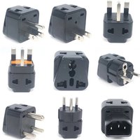 1pcs 2 in 1 Universal UK US EU IL Adapter US to EU Plug Black/White New Zealand Australia Travel Adapter Power Socket Outlet CE