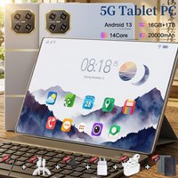 Tablet Android 20000mAh 10.3inch 5G Dual SIM 16GB Ram 1TB Rom Tablet WiFi BT 16MP+32MP Camera Android 13 14 Core GPS Tablet for Study