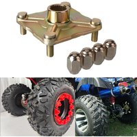 AliExpress 23 Teeth 110mm 4 STUD M10x20mm Rear Wheel Hub Fit for ATV 110cc 125cc 150cc Electric Go Kart Golf Cart Buggy Quad Bike Parts