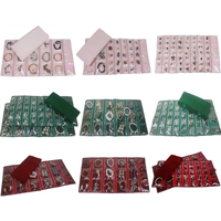 Velvet Travel Zipper Jewelry Roll Bag for Jewellery Ring Earrings Organizer Storage Bag Portable Necklace Display Cases