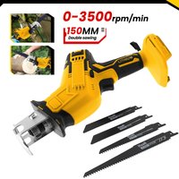 Elektryczna piła szablasta 150 mm z 4 ostrzami, wielofunkcyjne małe narzędzie do metalu do użytku domowego, kompatybilna z akumulatorami Dewalt 20V.