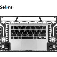 Selens ,17.72x11.22in Universal Aluminum Alloy Laptop Stand Tray with 1/4" Screw Hole,Support Feet & Elevation Pad For All Model