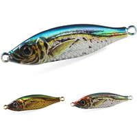 TAIYU Little Jack Metal Jig Fishing Lure S Shape 60g Luminous Spoon Bait 3D Print Slow Jigging Shore Casting Jigging Lure
