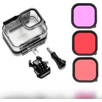 Hero 13/12 Waterproof Case Housings Diving Filter Underwater Dive Shell For GoPro Hero 13 12 11 10 9 Action Camera Accessories