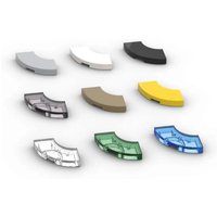 10 PCS 27925 Parts Tile 2x2 Curved, Macaroni Building Blocks 100% Compatible Bricks Toys