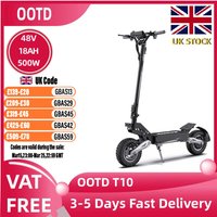 OOTD T10 Adult Foldable Escooter 500W Electric Scooter 48V13.5AH Battery 11 Inch Fat Tire E-Mountain Scooter