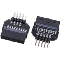 Motherboard USB 9Pin to 19Pin Interface Header Splitter Extension Cable Adapter 20Pin to 9Pin USB HUB USB 2.0 Connector for PC