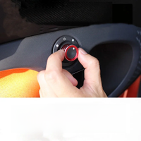 Alloy Car Interior Decoration Rearview Mirror Adjust Knob Cover Trim for Benz Smart Fortwo Forfour Styling Accessories